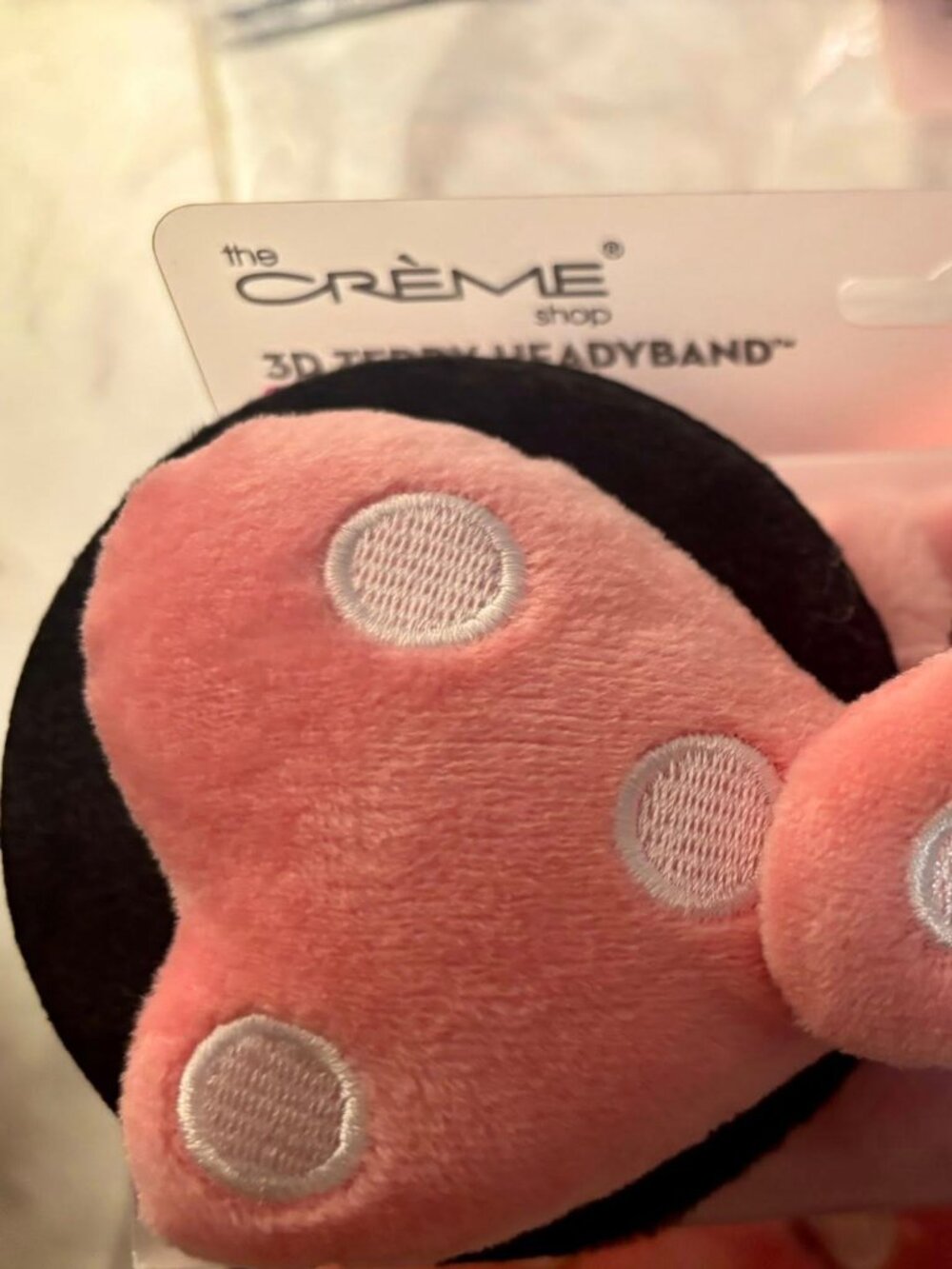 Disney x Minnie Mouse 3D Teddy Plush headband
